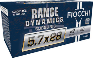 FIOCCHI 5.7X28 62GR SUBSONIC FIOCCHI 5.7X28 62GR SUBSONIC