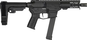 "CMMG Banshee MkGs Pistol - Black | 9mm | 5"" Barrel | 4"" M-LOK Handguard | SBA3 Arm Brace" "CMMG Banshee MkGs Pistol - Black | 9mm | 5"" Barrel | 4"" M-LOK Handguard | SBA3 Arm Brace"