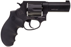 Taurus 856 Revolver with Night Sights and Black Rubber Grips - 38 Special, Matte Finish, 6-Round Capacity Taurus 856 Revolver with Night Sights and Black Rubber Grips - 38 Special, Matte Finish, 6-Round Capacity