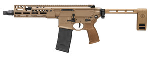 SIG SAUER MCX Spear-LT IR .300 Blackout Semi-Auto Pistol with Collapsible Stock and Gen II NiR Cerakote Finish SIG SAUER MCX Spear-LT IR .300 Blackout Semi-Auto Pistol with Collapsible Stock and Gen II NiR Cerakote Finish
