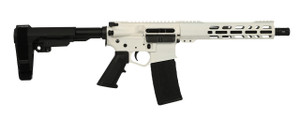 Wise Arms WA-15B 5.56mm Semi-Auto Pistol with White Cerakote Finish and 10.5-Inch SBA3 Pistol Brace Wise Arms WA-15B 5.56mm Semi-Auto Pistol with White Cerakote Finish and 10.5-Inch SBA3 Pistol Brace