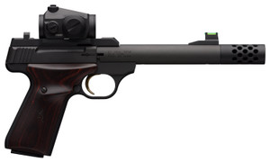 Browning Buck Mark Hunter .22 LR Semi-Auto Pistol with Vortex Crossfire RDS and Laminated Cocobolo Grips Browning Buck Mark Hunter .22 LR Semi-Auto Pistol with Vortex Crossfire RDS and Laminated Cocobolo Grips