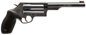 Taurus The Judge Magnum Revolver 410 Bore / 45 Colt with Blue Steel Finish and Red Fiber Optic Sights Taurus The Judge Magnum Revolver 410 Bore / 45 Colt with Blue Steel Finish and Red Fiber Optic Sights