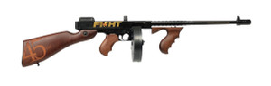 Auto-Ordnance Thompson 1927A-1 Trump Fight .45 ACP Rifle with Engraved Steel Receiver and Drum Magazines Auto-Ordnance Thompson 1927A-1 Trump Fight .45 ACP Rifle with Engraved Steel Receiver and Drum Magazines