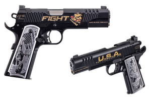Auto-Ordnance Thompson 1911 Trump Fight .45 ACP Semi-Auto Pistol with Custom Engraved Finish Auto-Ordnance Thompson 1911 Trump Fight .45 ACP Semi-Auto Pistol with Custom Engraved Finish