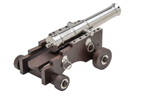 Traditions Mini Old Ironsides Cannon 9" Nickel Muzzleloader Accessory Traditions Mini Old Ironsides Cannon 9" Nickel Muzzleloader Accessory