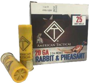 ATI Ammunition Game Load 20 Gauge 2.75-inch 1 oz #8 Lead Shot ATI Ammunition Game Load 20 Gauge 2.75-inch 1 oz #8 Lead Shot