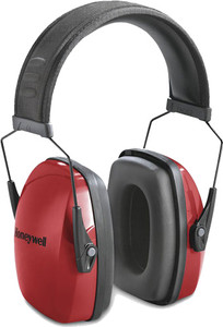 Howard Leight Honeywell L1 Ear Muffs - Red and Black Noise Reduction Safety Gear Howard Leight Honeywell L1 Ear Muffs - Red and Black Noise Reduction Safety Gear