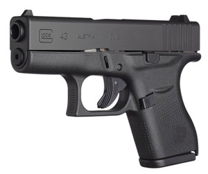 GLOCK G43 9MM Semi-Auto Pistol UI4350201 - 6+1 Capacity GLOCK G43 9MM Semi-Auto Pistol UI4350201 - 6+1 Capacity