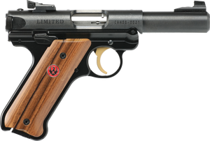 Ruger Mark IV Limited 22LR 4" BL/WD Pistol - Part Number 40188 Ruger Mark IV Limited 22LR 4" BL/WD Pistol - Part Number 40188