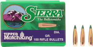 Sierra Bullets Tipped MatchKing .30 Caliber 125 Grain - Part #7725 Sierra Bullets Tipped MatchKing .30 Caliber 125 Grain - Part #7725