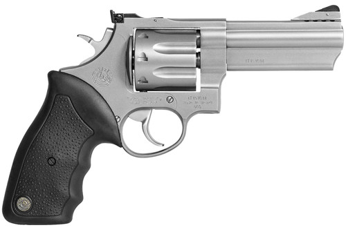 "Taurus 608 Revolver - Stainless Steel | 357 Mag / 38 Spl +P | 4"" Barrel | 8rd | Rubber Grip"