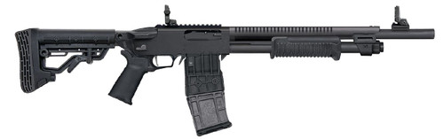 Mossberg 590RM 12 Gauge Pump Action Shotgun with Matte Blue Finish and 10+1 Capacity