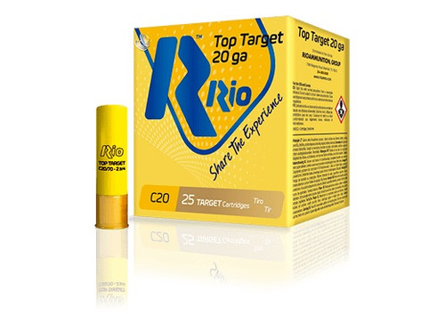 Rio Top Target 20ga 2.75 inch Shotgun Shells - #7.5 | 7/8 oz. | 1250 fps | 25rd Box
