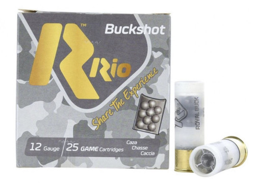 Rio Royal Buck Home Defense ***Star Crimp*** 9P 12ga Buckshot 2.75 inch Shotgun Shells - 1Buck | 1250 fps | 250rd Case