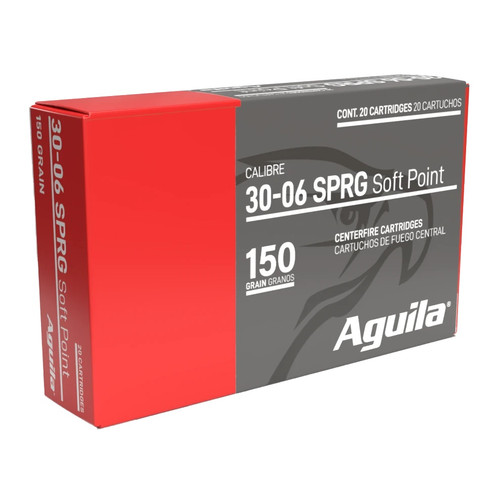 Aguila 30-06 Springfield Rifle Ammo - 150 Grain Soft Point - 200rd Case