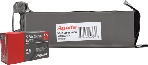 AGUILA 5.56X45 55GR FMJ 450RD