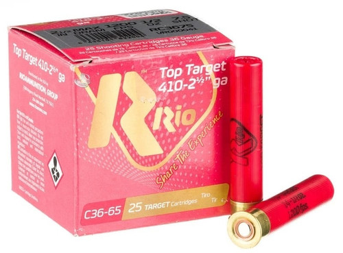 Rio Ammunition RC3675 TT410 .410 Gauge 2.5-Inch Shotgun Shells - #7.5, 1/2 oz., 1200 fps, 250 Rounds