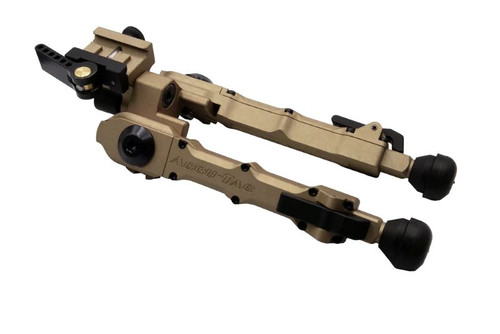 Accu-Tac BR4 Bipod for Bolt-Action Rifles - Tan, Fits Picatinny Rails