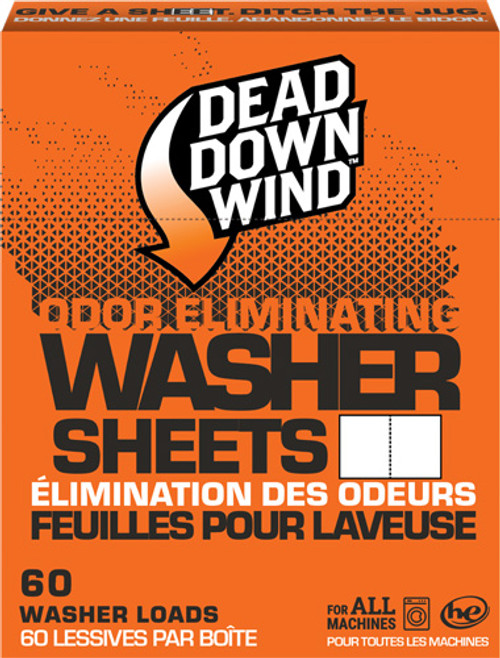 Dead Down Wind DDW Laundry Detergent Sheets for Effective Odor Elimination