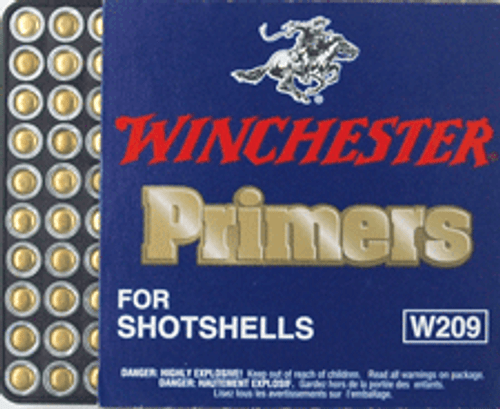 Winchester Primers W209 - Reliable Shotgun Shells with All-Weather Primer for Dependable Ignition