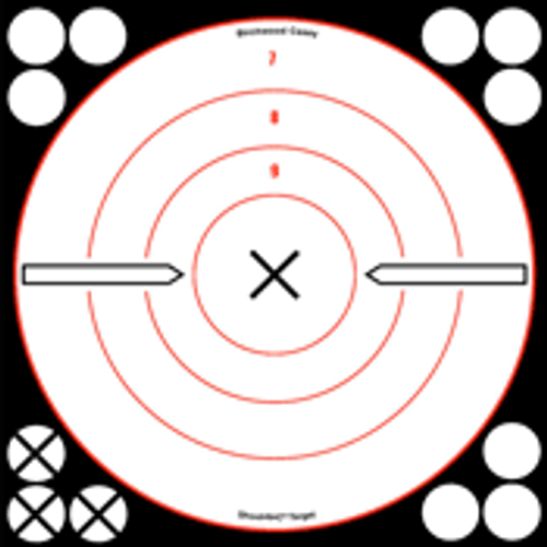 Birchwood Casey B/C Target Shoot-N-C 8" White/Black Bull's-Eye Targets (Part No. 34802)