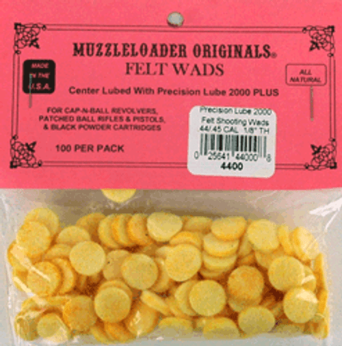 Modern Muzzleloader M-Loader Original Wonder Wads for 44/45 Caliber - 100 Pack