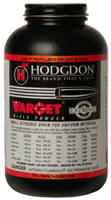 Hodgdon VARGET 1 lb. Extruded Rifle Powder for Precision Reloading