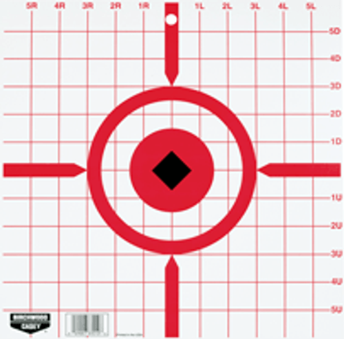 Birchwood Casey B/C Target Rigid Paper 12" - Set of 10 Targets for Shooting Practice and Sight-In