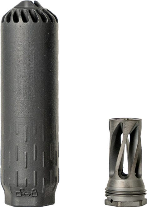 Huxwrx Safety Co. HUXWRX Flow 6K Kit * Multi-Caliber Suppressor with Black Nitride Finish