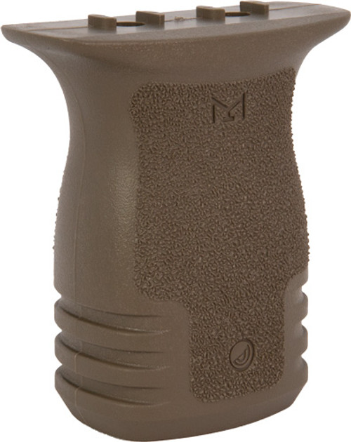 Mission First Tactical MFT React Compact Vertical Grip in Scorched Dark Earth