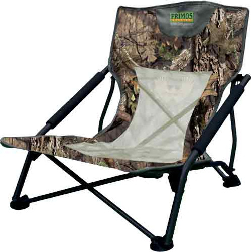 Primos Mossy Oak Break-Up Hunting Chair with Steel Frame and Mesh Back * Model PS60096