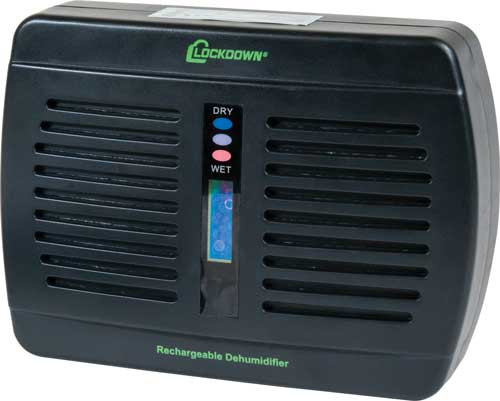 Lockdown Rechargeable Dehumidifier - Compact Silica Gel Based Moisture Control for Up to 333 Cubic Feet