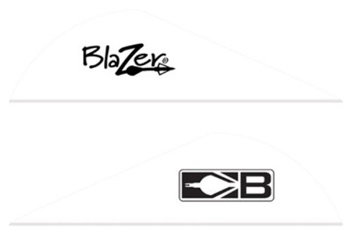 Bohning Blazer Vanes 2-Inch Universal Arrow Vanes (White) * Pack of 100