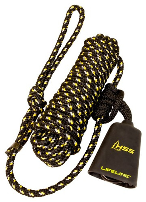 Hunter Safety System HSS Lifeline 30' with Reflective Material and COWBELL Sound Dampener