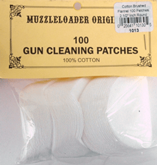 Modern Muzzleloader M-Loader Original Cotton Patches for 45-58 Caliber Muzzleloaders - 100 Pack