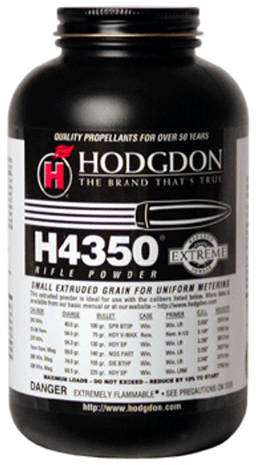 Hodgdon H4350 1 lb. Can - Extreme Series Rifle Powder for Precision Reloading