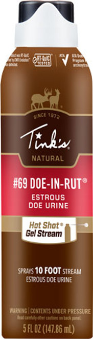 Tinks Deer Lure #69 Doe-In-Rut * 5 oz Aerosol Spray for Long-Range Attraction and Quiet Distraction