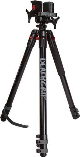 Bog DeathGrip Clamping Tripod with Adjustable Tilt and Panning for Firearms, Black Aluminum