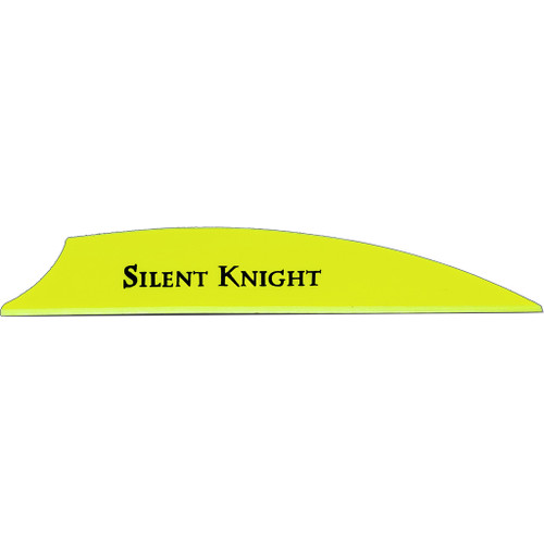 Flex Fletch Silent Knight Vanes Flo Yellow 3 inch, 36-Pack * Precision Arrow Stabilizers for Carbon and Aluminum Arrows