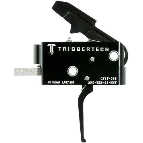 TriggerTech AR15 Competitive Two Stage Trigger with PVD Black Finish - Straight Flat