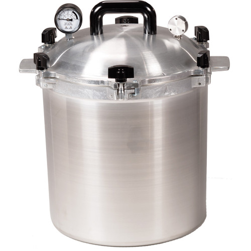 All American 25 Qt. Canner Pressure Cooker with Metal-to-Metal Seal and Adjustable Pressure Regulator