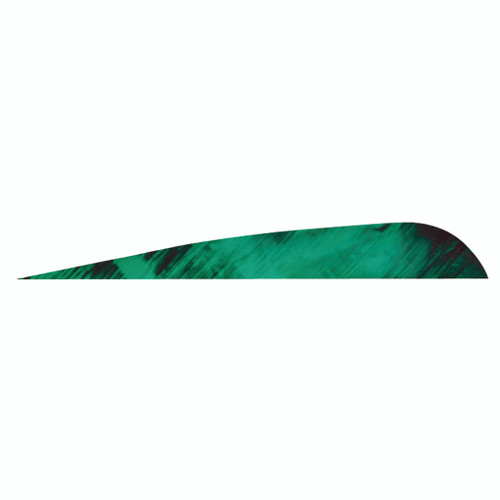 Gateway Tre-Bark Feathers Tre-Green 4-inch RW Parabolic Feathers (100 Pack)