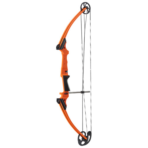 Genesis Bow Orange Left-Hand Compound Bow - Lightweight Aluminum Riser with Fiber-Reinforced Limb Design