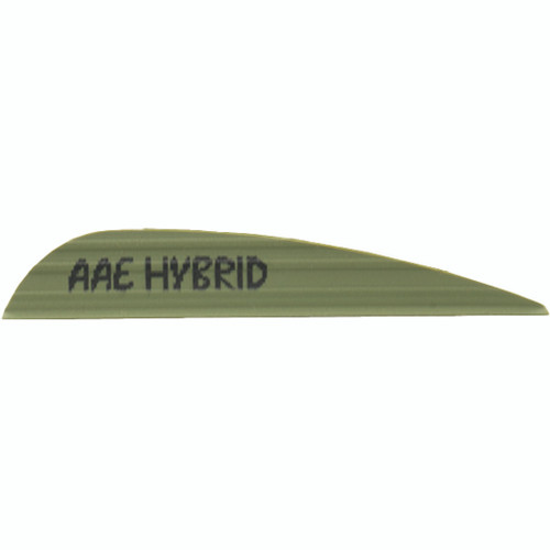 AAE Hybrid 26 Vanes OD Green - 50 Pack for Archery Stabilization and Accuracy