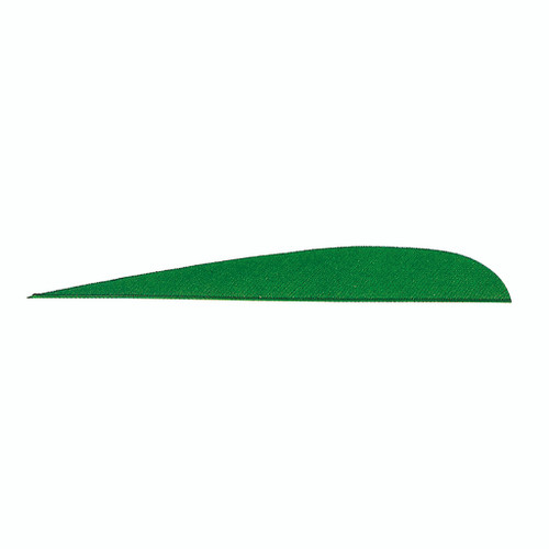 Gateway Parabolic Feathers Green 5-inch RW, Pack of 100 - Part Number 500RPSGN-100