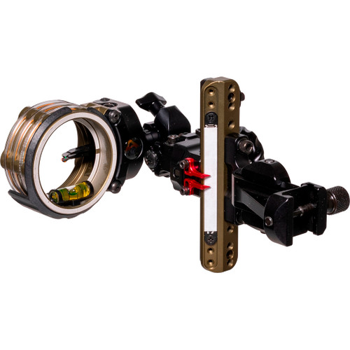 Axcel LANDSLYDE Picatinny Slider Sight Tac with AccuStat II Micro 2-Pin .010 for Tactical Bowhunting