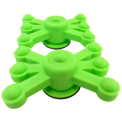 BowJax MonsterJax Limb Dampeners - Solid Neon Green Limb Stabilizers for Bow 2-Pack