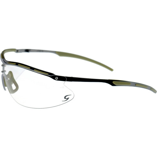 Radians CSB101 Ballistic Rated Shooting Glasses with Amber Lenses and Lightweight Metal Frame