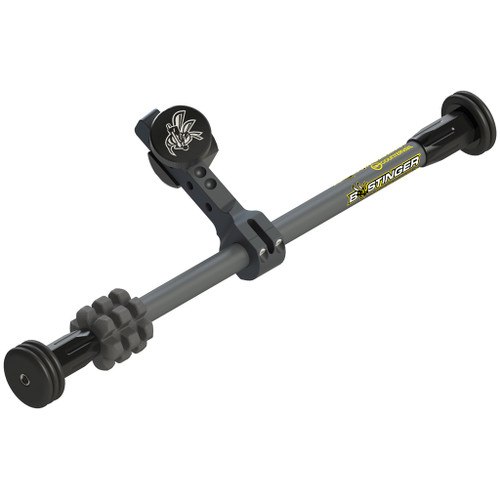 Bee Stinger MicroHex Counter Slide Stabilizer Dovetail Grey 10 in. - Precise Bow Stabilization for Archery Enthusiasts